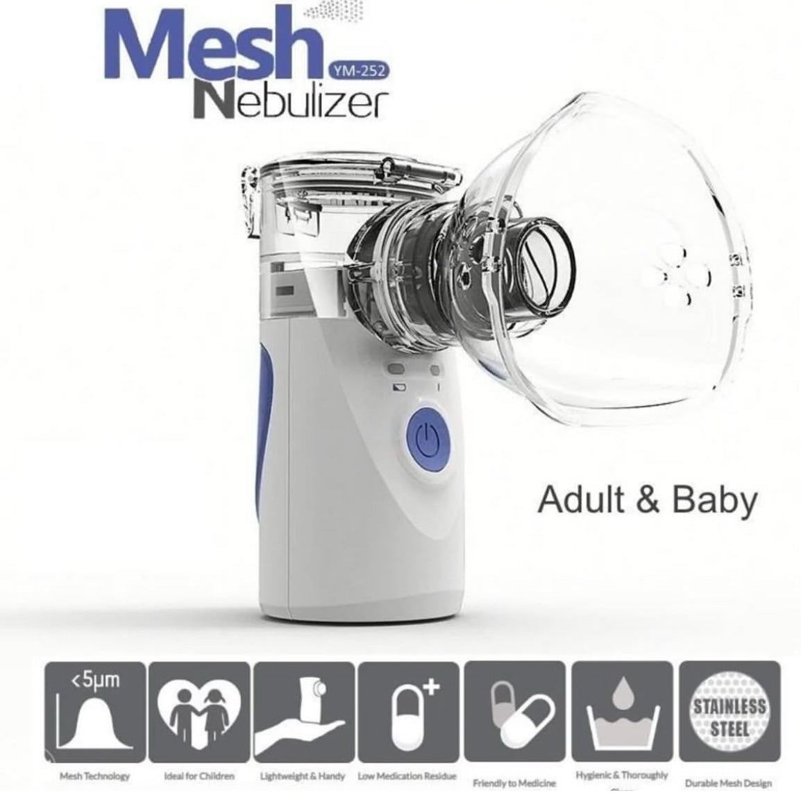 Mesh Nebulizer, nečujni inhalator